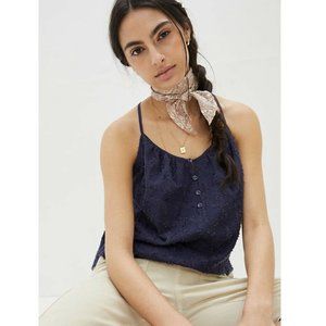 Anthropologie Navy Tank Top